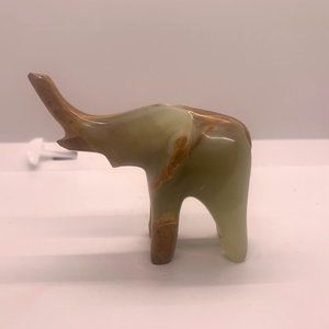 Hand Carved Onyx Elephant